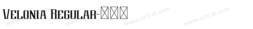 Velonia Regular字体转换 Velonia Regular字体转换